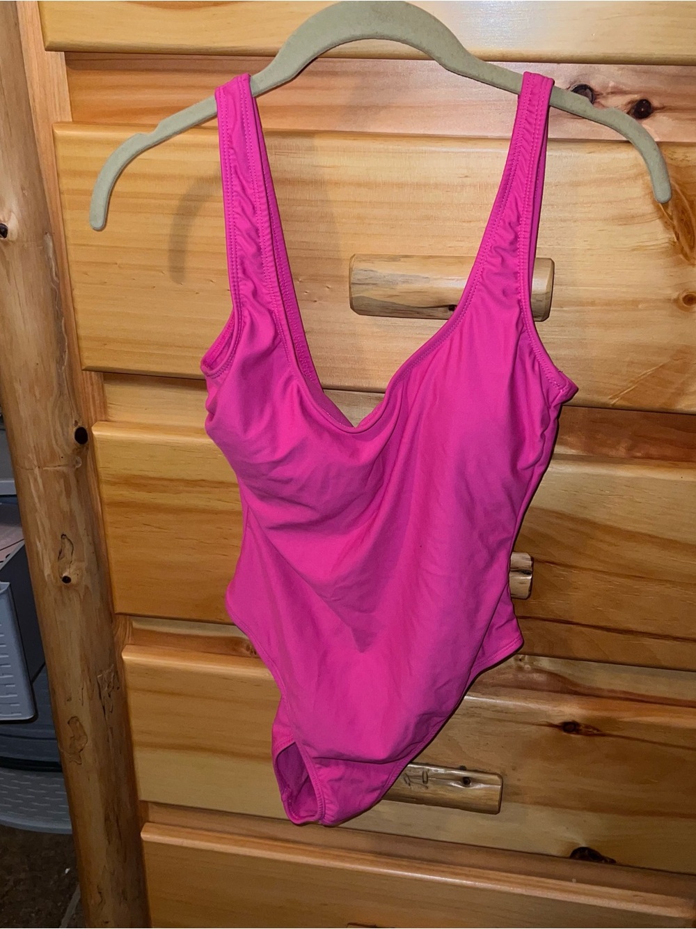 No Boundaries Hot Pink One-Piece Swimsuit